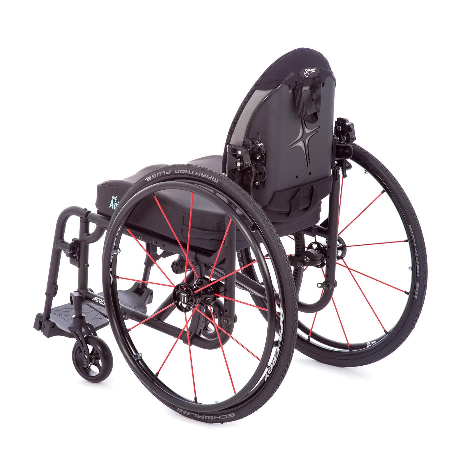 Back view of TiLite Aero X Series 2 Folding Ultralight Wheelchair