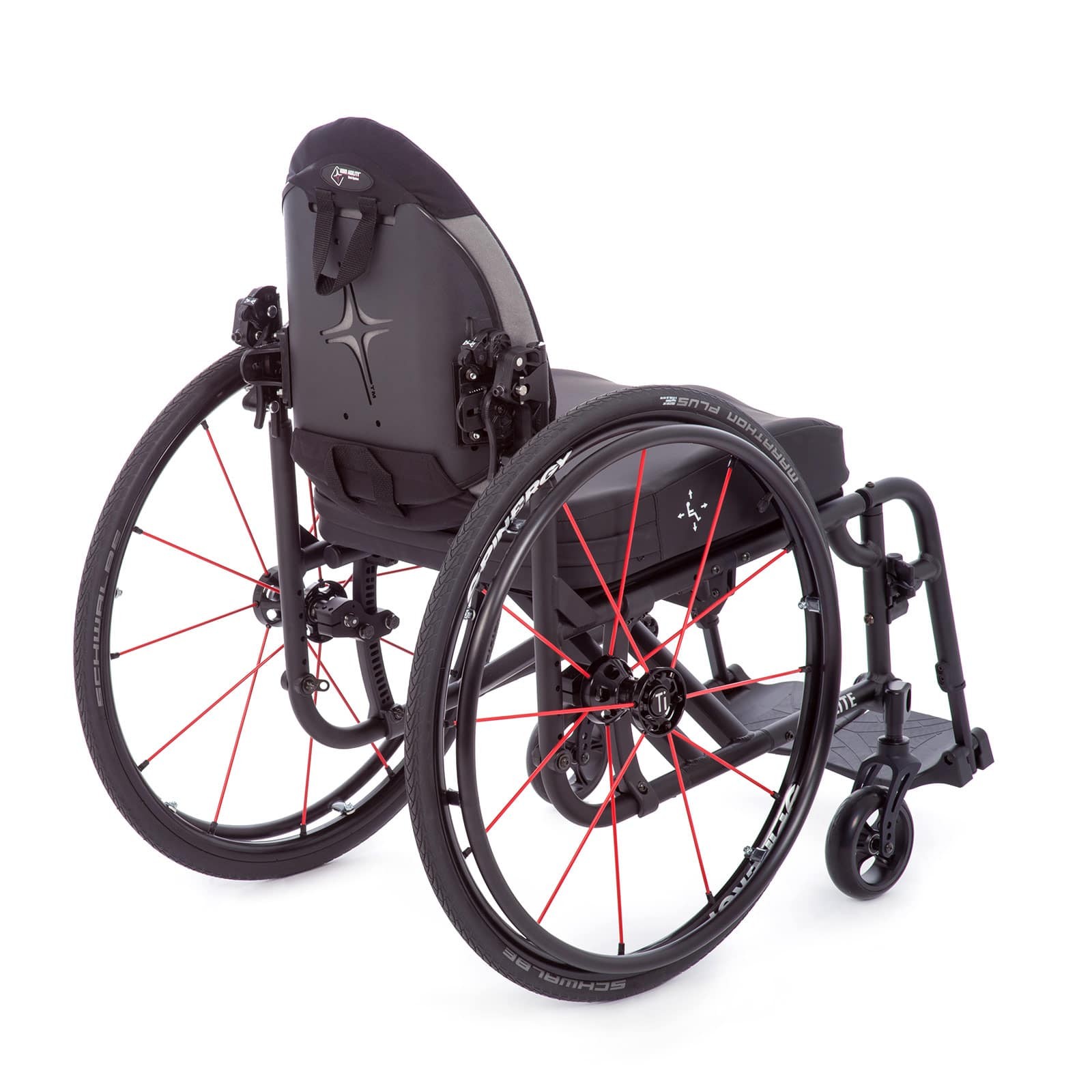 Back view of TiLite Aero X Series 2 Folding Ultralight Wheelchair