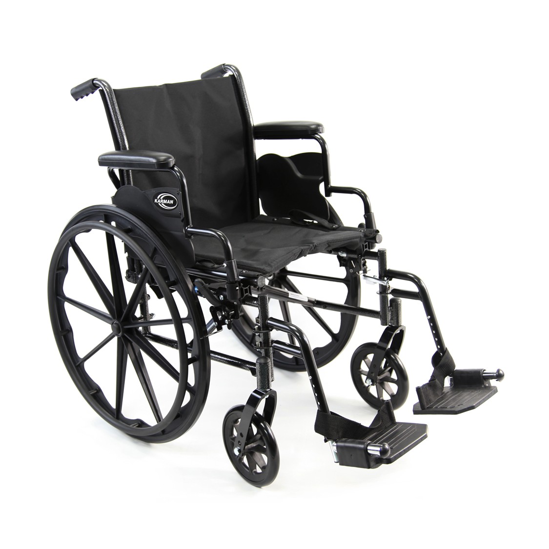 Karman LT-700T Lightweight Wheelchair W/ Desk Length Detachable Armrests