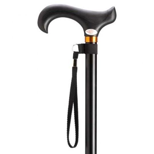 Harvy Derby Overmold Handle Aluminum Adjustable Length Cane