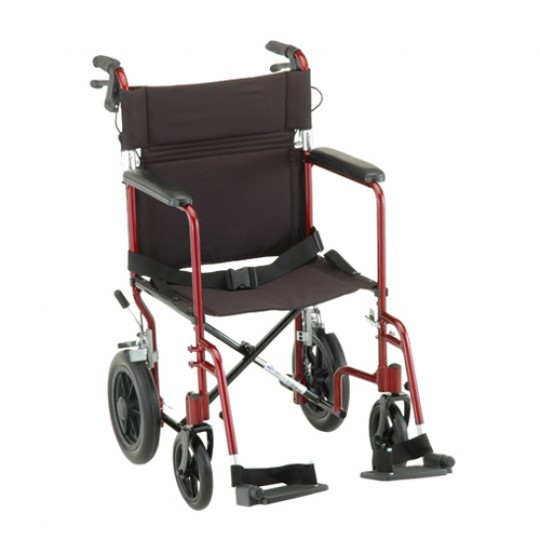 Nova 19" Transport Chair with 12" Rear Wheels