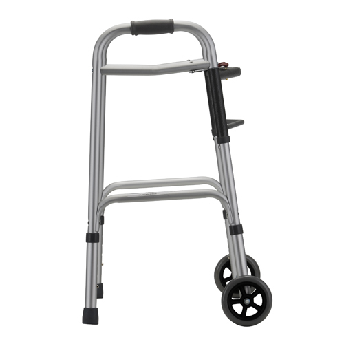 Nova Petite Folding Walker with 5″ Wheels 2 Button Release