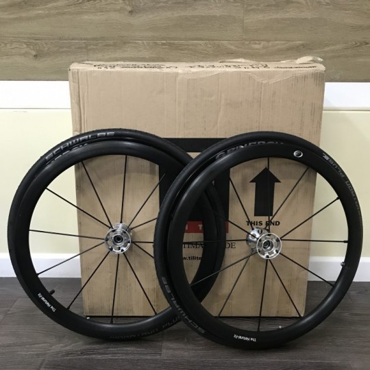 Open Box TiLite 24" Spinergy LX Wheels with Schwalbe Marathon Plus Tires