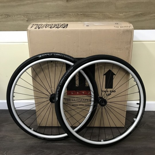TiLite 25" Shadow Wheels with Schwalbe Marathon Plus Tires