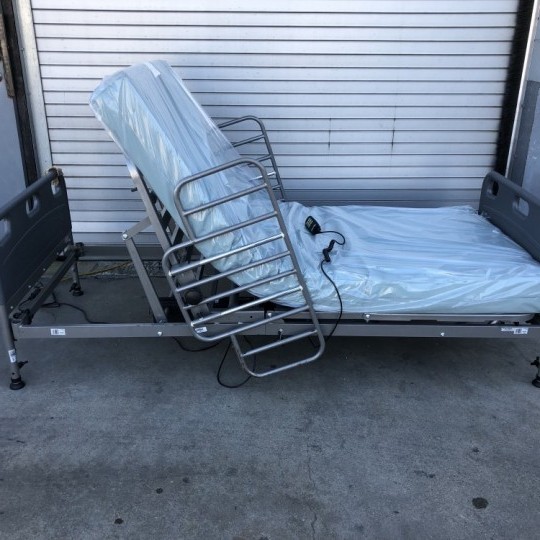 Used Drive Medical Competitor Semi-Electric Hospital Bed with Mattress