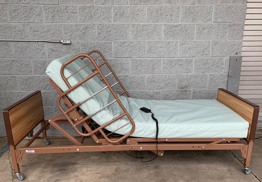 semi electric hospital bed