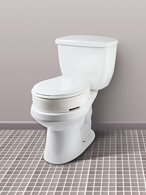 Carex Hinged Toilet Seat Riser Standard Round For Sale