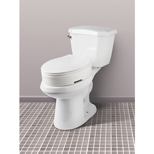 Carex Hinged Toilet Seat Riser Standard Elongated For Sale
