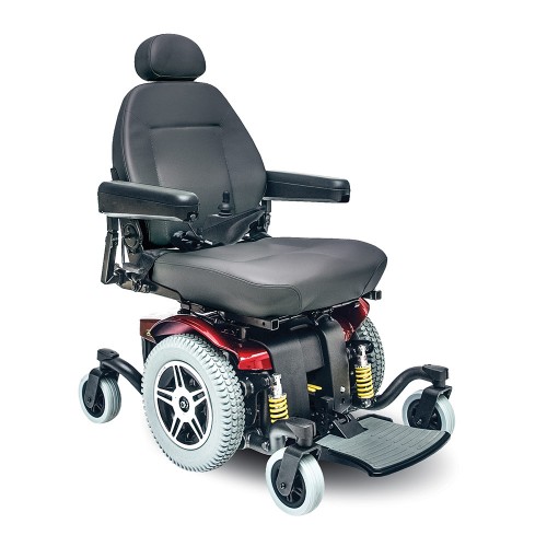 Black Cushion of Pride Jazzy 614 HD Power Wheelchair
